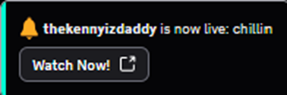 Compact live ping: thekennyizdaddy is now live
